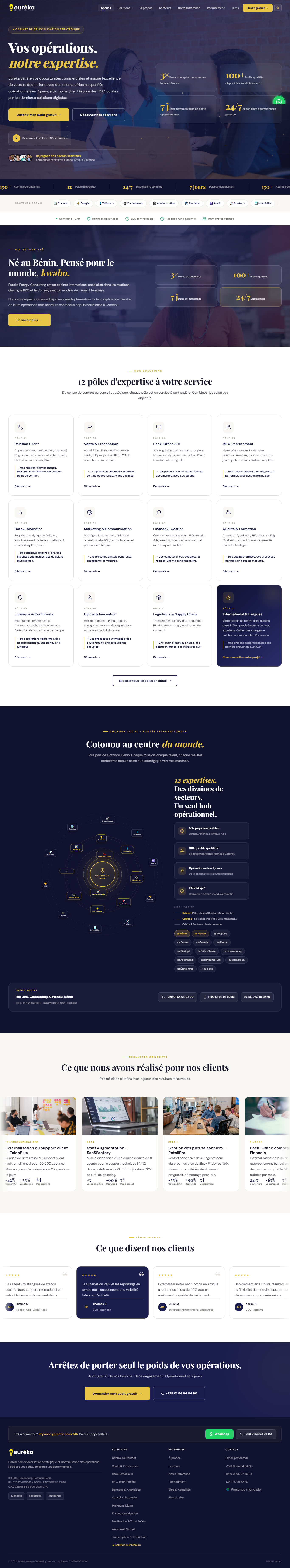 Site web Eureka Energy Consulting